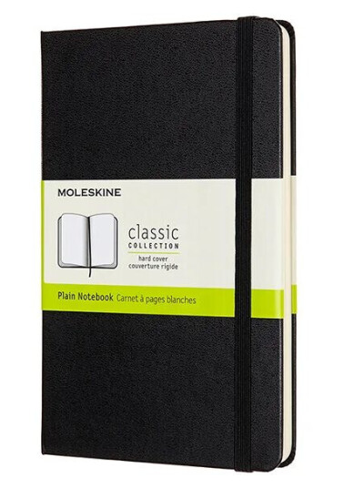 Moleskine Ntbk M Pln Black Hard