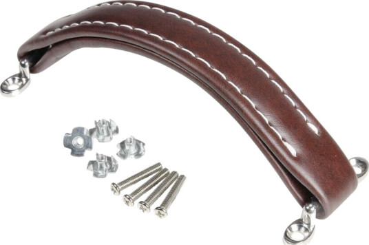 Adam Hall Hardware 3414 Brn - Strap Handle Leatherette Brown
