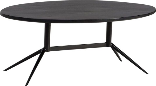 Sofabord Wohnling Massivt tre oval 90 cm moderne -