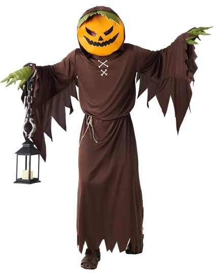 Boland Evil Pumpkin Gresskar Kostyme til Herre Small Boland Evil Pumpkin Gresskar Kostyme til Herre Small