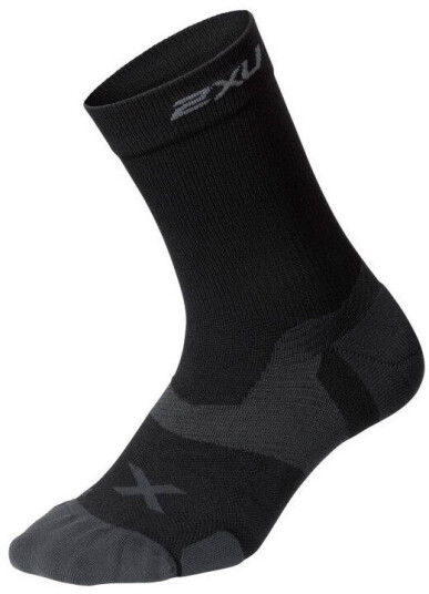 2xu Vectr Cushion Crew Socks Blk/Ttm/Black/Titanium S 2xu Vectr Cushion Crew Socks Blk/Ttm/Black/Titanium S