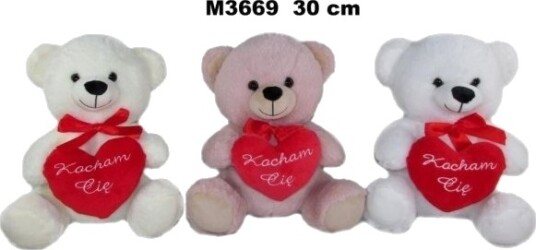 Teddybjørn-Maskot 3 Farger "I Love You" 30 Cm 162045 Mix Pris Per Stk. Teddybjørn-Maskot 3 Farger "I Love You" 30 Cm 162045 Mix Pris Per Stk.