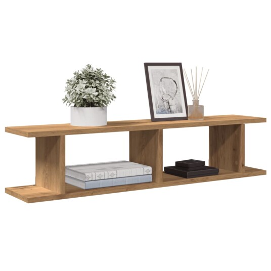 Vegghyller 2 stk artisan eik 90x18x20 cm konstruert tre 8721158439543