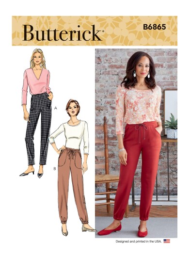 Butterick 6865 - Joggebukse STRL: XS-XXL