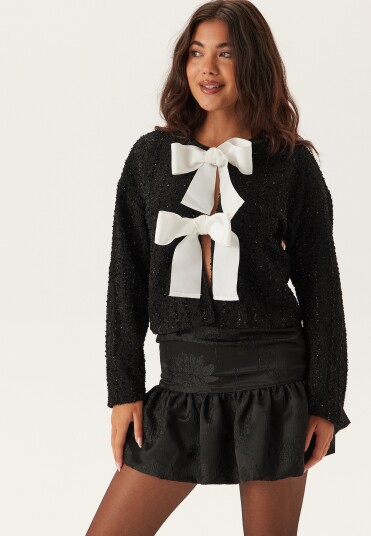 Vila Viotta L/S BOW CARDIGAN