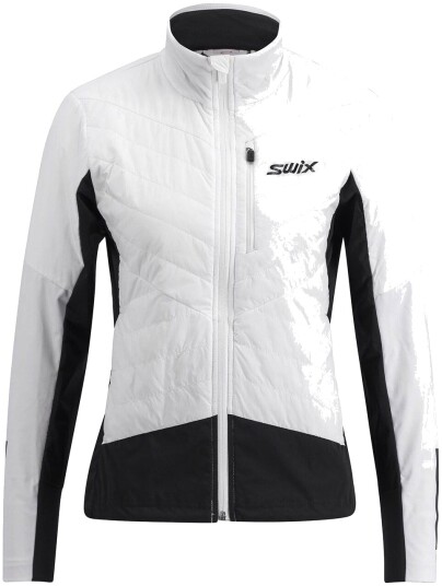 Swix Dynamic Hybrid Insulated Jacket Dame Bright Whtite/Black XL Swix Dynamic Hybrid Insulated Jacket Dame Bright Whtite/Black XL