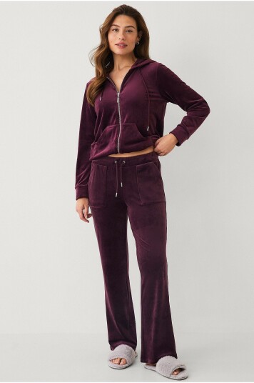 Ellos Collection Bukser i velur Rød