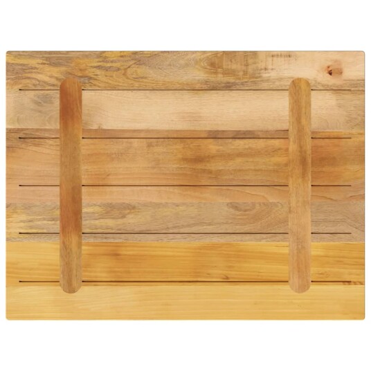 Bordplate 90x70x2,5 cm rektangulær grovt heltre mango 371345 Bordplate 90x70x2,5 cm rektangulær grovt heltre mango 371345