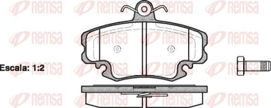 Bremseklosser REMSA 0141.20 Bremseklosser REMSA 0141.20