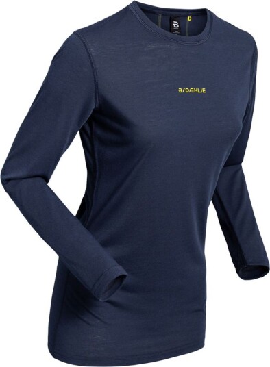 Dahlie Training Wool Mix LS W Undertøy Overdel Navy L