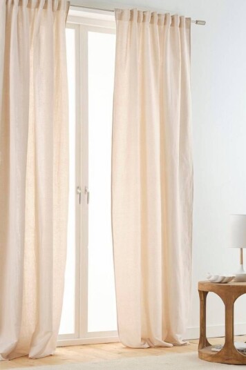 Jotex NORA gardin med multifunksjonsbånd 2-pk Beige 1639924-04-31 1639925-01-220