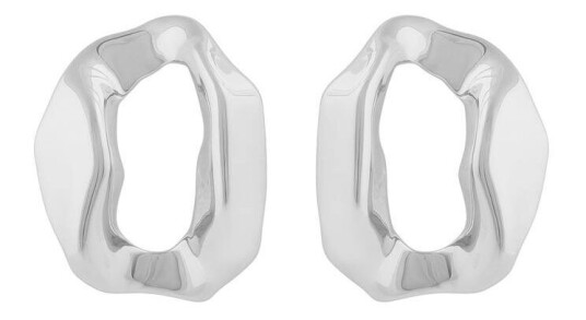 Snö Of Sweden Malibu Big Earring Plain Silver
