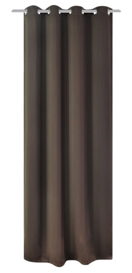 vidaXL Lystett gardin med metallmaljer 270x245 cm brun