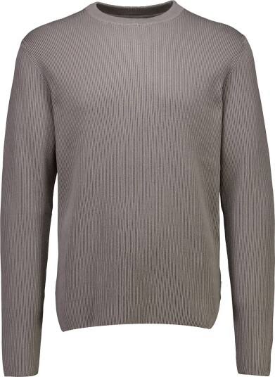 Lindbergh Rib Knitted O Neck Knit Grey M