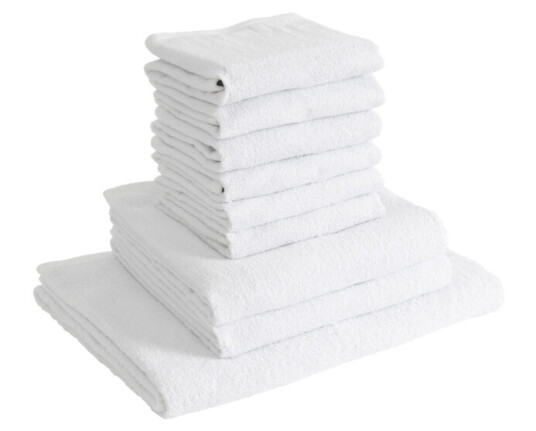 Jotex AMELIE frottésett 9-pk Matt hvit 1031904-02-0 1031904-01-0