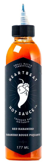Chili Klaus Heartbeat Hot Sauce Red Habanero Rouge Piquante - 177 ml