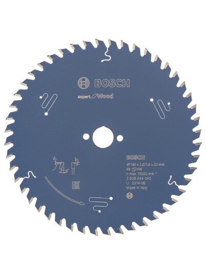 Bosch Sirkelsagblad Expert for Wood 190 x 20 x 2,6 mm, 48