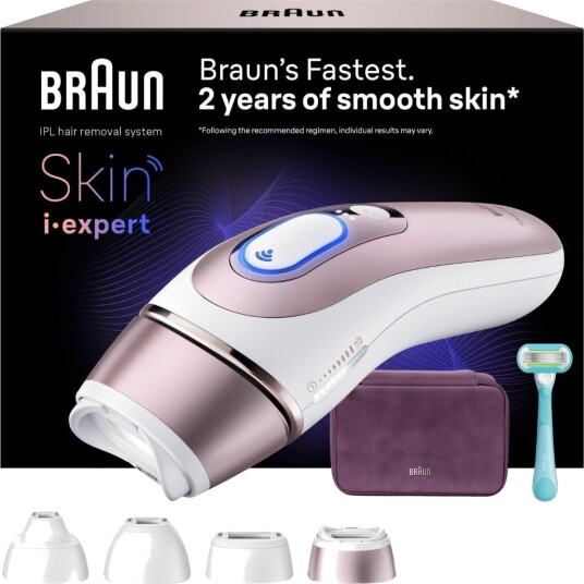 Braun Smart IPL Skin i·expert hårfjernerlys PL7431 hvit/bronse Braun Smart IPL Skin i·expert hårfjernerlys PL7431 hvit/bronse