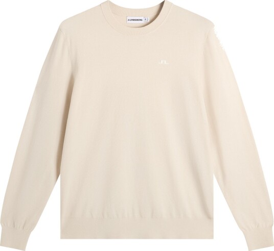 J.Lindeberg Henry Knitted Sweater Golfgenser herre Moonbeam Medium