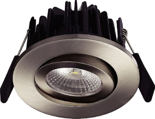 Elitech DOWNLIGHT AURORA COB LED 8W 2700K BØRSTET STÅL Elitech DOWNLIGHT AURORA COB LED 8W 2700K BØRSTET STÅL