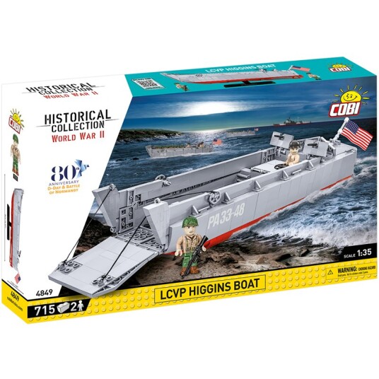 Cobi Historical Collection Byggesett 715 Deler LCVP Higgins Boat