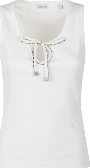 Burberry Dame Topper Hvit M,