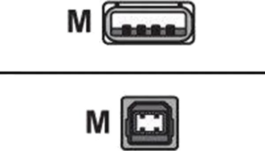 Intermec USB A USB B kabel 2m 321 576 004 Intermec USB A USB B kabel 2m 321 576 004
