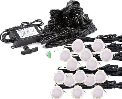 Light By Juhl Cosmos undergrunnsspotlight Zigbee rustfritt stål 15 pk