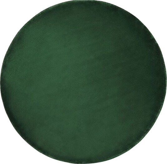 Brinckman Viskosematte Rund 140 cm - MørkeGrønn