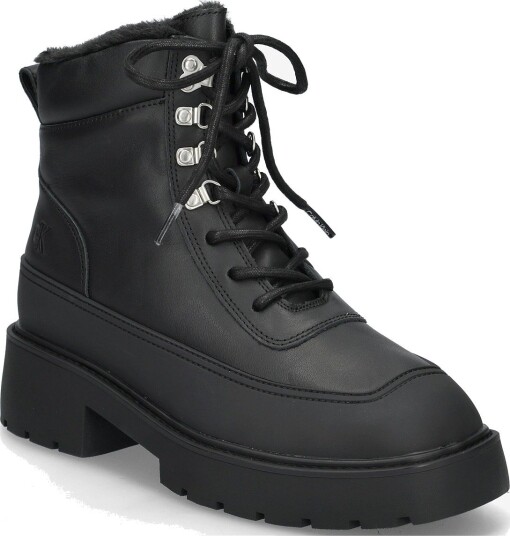 Calvin Klein Chunky Hiking Lup Boot Lth Wl Em TRIPLE BLACK 38 x 38 Calvin Klein Chunky Hiking Lup Boot Lth Wl Em TRIPLE BLACK 38 x 38