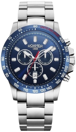 Roamer Monza Herreklokke 861837 41 45 20 Rimini Blå/Stål Ø45 mm