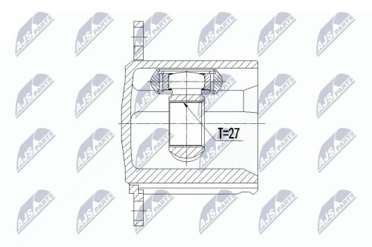 Nty Drivknute drivaksel NTY NPW AU 010