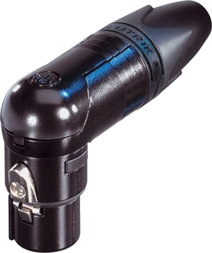 Neutrik Xlr-Pluggkontakt Hunn Vinklet Antall Poler: 6 Svart Nc6frx-B 1 Stk Nc6frx-B