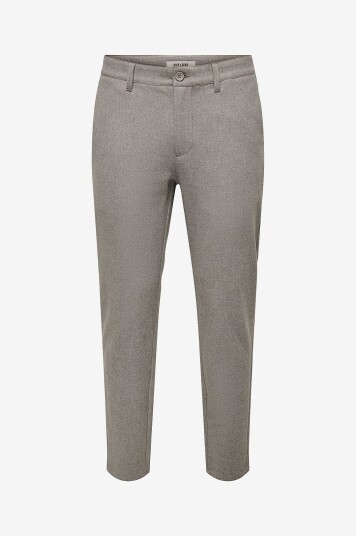 Only & Sons  Bukser onsMark Slim Brush Pique 0353 Grå