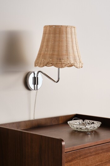 Jotex STRÅ vegglampe bambus 2157759010 Jotex STRÅ vegglampe bambus 2157759010
