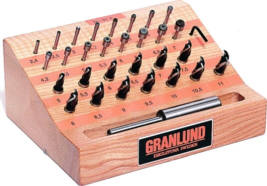 Granlund gjengeborssett type 01P M2.5-M6 Granlund gjengeborssett type 01P M2.5-M6