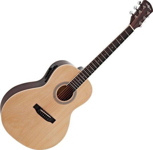 Gear4Music Parlour Elektroakustisk Gitar Natur