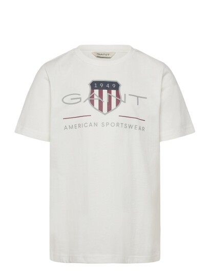 Gant Kids Archive Shield Ss T Shirt   White   128