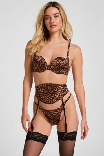 Hunkemöller Quinn Waspie med Dyremønster Brun