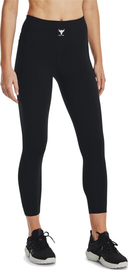 Under Armour Project Rock Meridian Ankle Leggings Black / Ivory - XS