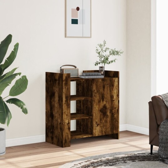 Skjenk røkt eik 73,5x35x75 cm konstruert tre 8721102805851