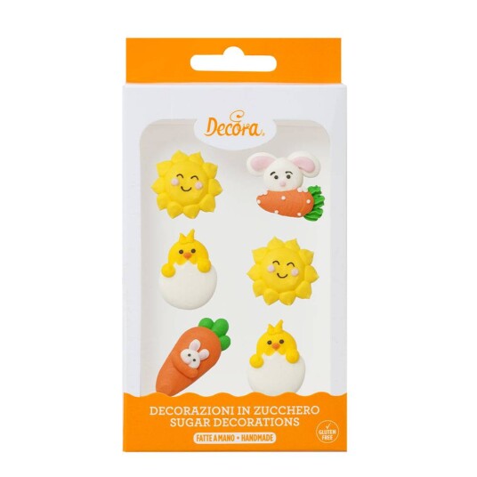Decora Spiselig Kakepynt Påske Pk/6 