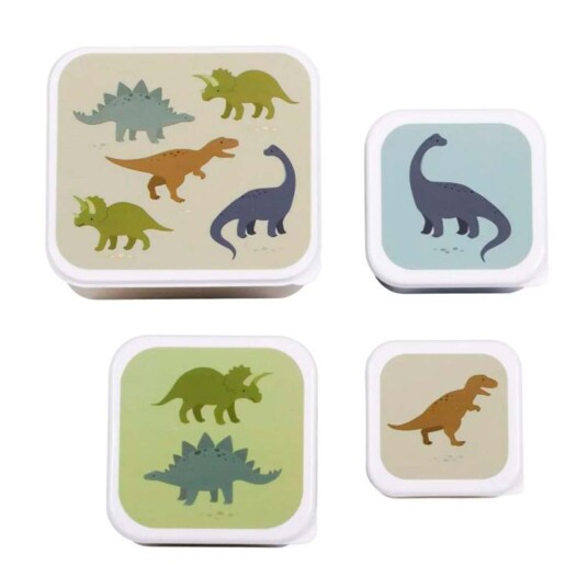 A Little Lovely Company Matbokssett 4 deler Dinosaur