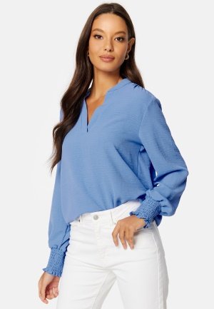 ONLY Mette V-Neck Smock Top Provence M