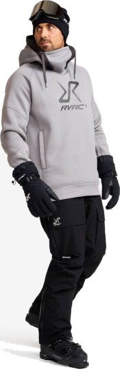 Revolutionrace Herre Overdeler Fleece & midlayers Freerider Hoodie Herre Frost Gray S