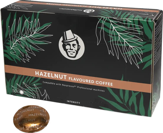 Kaffekapslen | Hasselnøtt Kaffe 50 kapsler til Nespresso® Pro