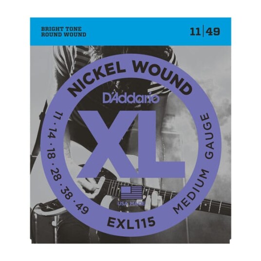 D'Addario XL-115 011-049 Elektrisk gitar strenger