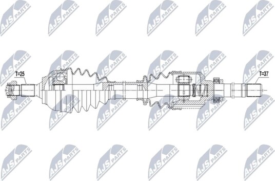 NTY NPW CT 150 Drivaksel