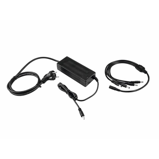 EuroLite Charger 4x Akku Flat Light Series