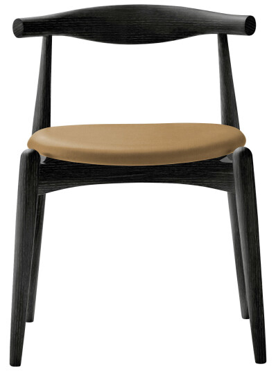 Carl Hansen & Søn CH20 Elbow Chair svart lakkert eik / Lær gruppe B Thor 325